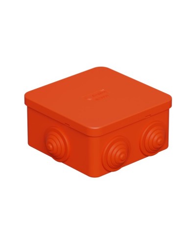 Коробка огн. E110, о/п 85х85х50мм,без галогена, 12 вых., IP55, 5P, оранж. Экопласт (43021HF) в Хабаровске Распределительные коробки Pintop.ru
