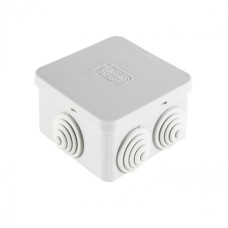 Коробка огн. E110, о/п 85х85х50мм,без галогена, 12 вых., IP55, 10P, серый Экопласт (43061HF)