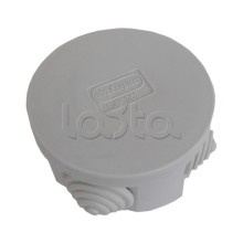 Коробка распределительная о/п с крышкой D65х35 мм, 4 вых., без галогена Экопласт 44004HF