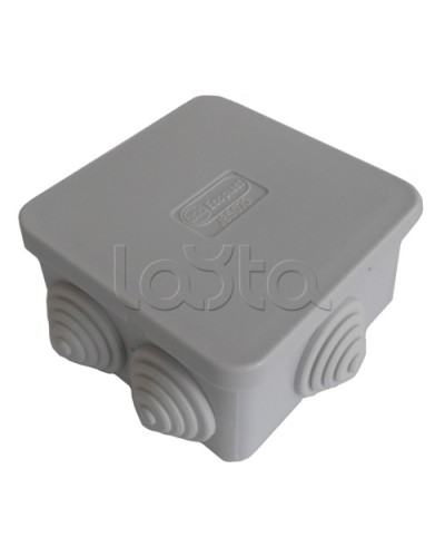 Коробка распределительная о/п 70х70х40, 6 вых Экопласт 44056 в Хабаровске Распределительные коробки Pintop.ru