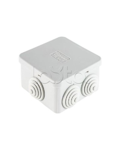 Коробка распределительная о/п 70х70х40, 6 вых, без галогена Экопласт 44056HF в Хабаровске Распределительные коробки Pintop.ru