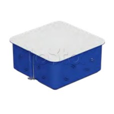 Коробка распределительная c/п. с крышкой, 100х100х50мм, IP30 цвет синий (1шт) Экопласт (44656-1)