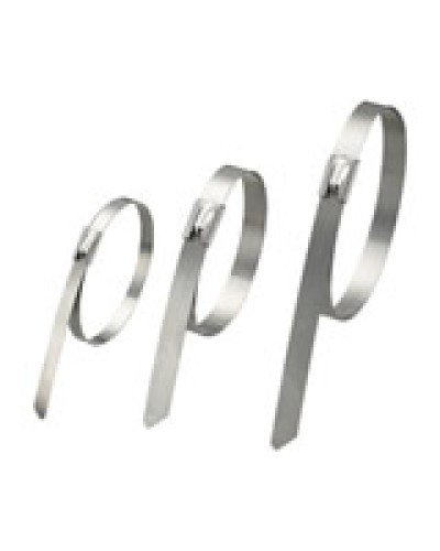 Хомут кабельный стальной 4,6x300 мм (50 шт/уп) Экопласт 45330 в Хабаровске Крепежные изделия Pintop.ru