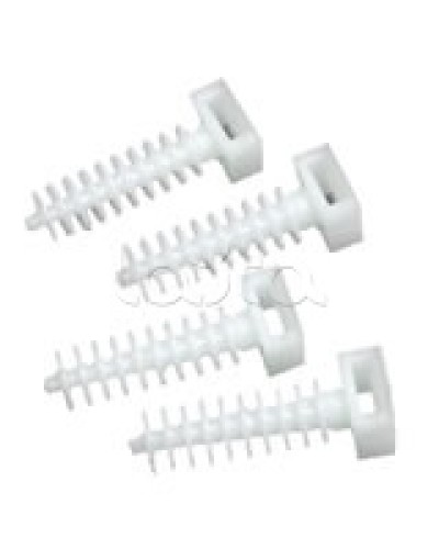 Держатель хомутов для установки в отверстиях D8 мм 37х13 мм Экопласт 47214 в Хабаровске Крепеж: Дюбели, шурупы, саморезы Pintop.ru