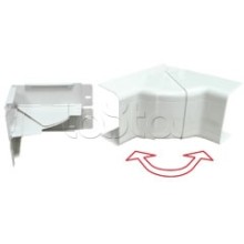 Угол внутренний изменяемый 100х55 с задней стенкой и разделителем для кабель-канала серии ARC-LAN, огнестойкость E15-E110 Экопласт 576111-E110