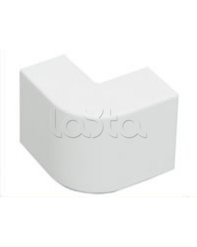 Угол внешний плавный стандарт TIA 20x10 мм Экопласт 72201R в Хабаровске Аксессуары для кабель-канала Pintop.ru