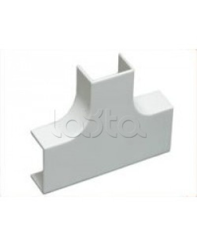 Угол Т-образный плавный стандарт TIA 40x16 мм Экопласт 72406R в Хабаровске Аксессуары для кабель-канала Pintop.ru