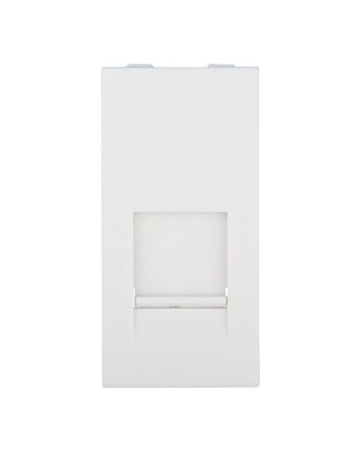 Накладка для розетки телефонной, компьютерной RJ, 45х22,5 мм (белый) LK45 Экопласт (853104) в Хабаровске Аксессуары для кабель-канала Pintop.ru