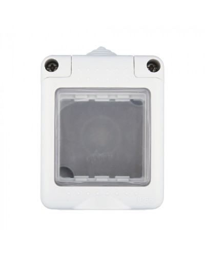 Коробка для о/п, герметичная с прозрачной, силиконовой панелью, 45х45мм IP55 (серый) LK45 (855003) в Хабаровске Распределительные коробки Pintop.ru