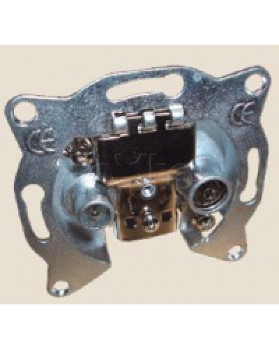 Механизм розетки TV+FM оконечный LK60 Экопласт 865200-1 в Хабаровске Розетки компьютерные и телефонные Pintop.ru