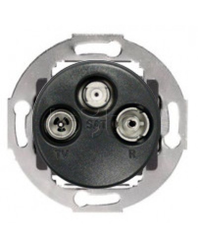 Механизм розетки TV+FM+SAT оконечный Vintage Экопласт 885400-1 в Хабаровске Розетки компьютерные и телефонные Pintop.ru