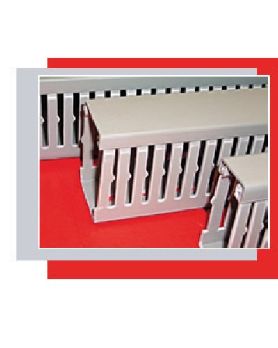 Короб перфорированный 60х80 мм (серый) Экопласт СР-Е114 в Хабаровске Кабель-канал Pintop.ru