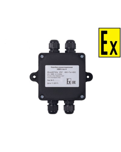 Коробка Эрвист КВМК Exi - П 101004 в Хабаровске Комутационные взрывозащищенные коробки Pintop.ru