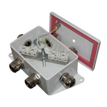 Коробка монтажная огнестойкая Гефест КМ-О (4к)-IP66-d, пять вводов 120х80х68