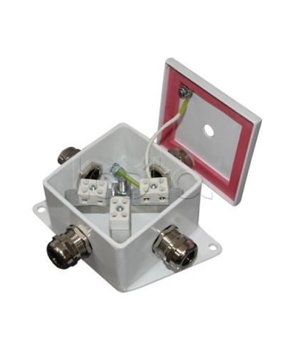 Коробка монтажная огнестойкая Гефест КМ-О (6к*6,0)-IP66, два ввода 80х80х68 в Хабаровске Распределительные коробки Pintop.ru