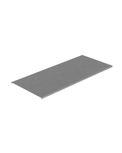 Крышка лотка 500х1,5 L2000 мм ПЛЮС КМ-Профиль (KLplus500-1.5-2000) в Хабаровске Аксессуары для лотков Pintop.ru