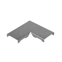 Крышка угла горизонтального 90 гр. прямого 50 мм "ПЛЮС" HD85 КМ-профиль (KPGLplus90-50 HD85)