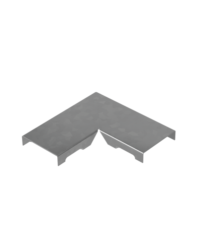 Крышка угла горизонтального 90 гр. прямого 50 мм ПЛЮС HD85 КМ-профиль (KPGLplus90-50 HD85) в Хабаровске Аксессуары для лотков Pintop.ru