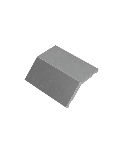 Крышка внешнего вертикального угла 45 гр. 200 мм ПЛЮС HD КМ-Профиль (KVLplus45-200 HD) в Хабаровске Аксессуары для лотков Pintop.ru