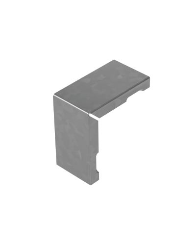 Крышка угла внешнего вертикального 90 гр. прямого 50 мм ПЛЮС HD КМ-профиль (KPVLplus90-50 HD) в Хабаровске Аксессуары для лотков Pintop.ru