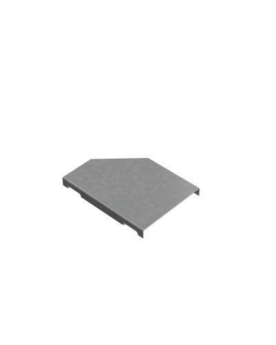 Крышка переходника левого 50-100 мм ПЛЮС КМ-Профиль (KPDplus50-100-L) в Хабаровске Аксессуары для лотков Pintop.ru