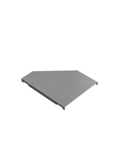 Крышка переходника левого 50-150 мм ПЛЮС КМ-Профиль (KPDplus50-150-L) в Хабаровске Аксессуары для лотков Pintop.ru