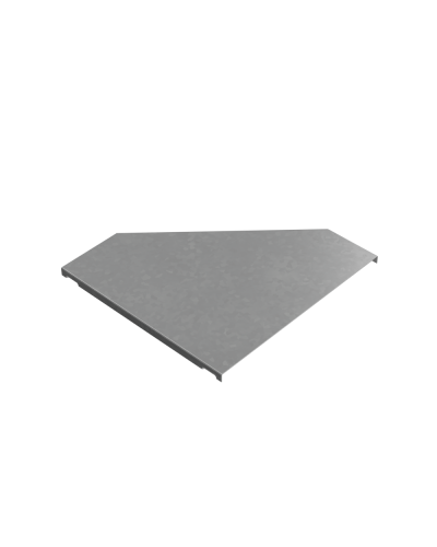 Крышка переходника левого 100-300 мм ПЛЮС HD85 КМ-профиль (KPDplus100-300-L HD85) в Хабаровске Аксессуары для лотков Pintop.ru