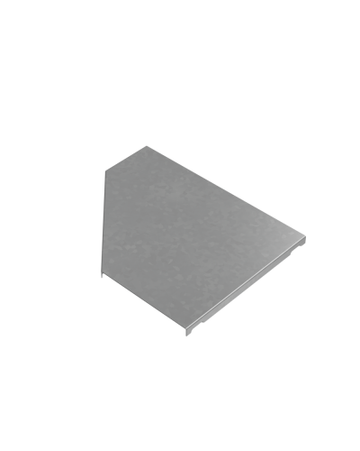 Крышка переходника левого 150-300 мм ПЛЮС HD85 КМ-профиль (KPDplus150-300-L HD85) в Хабаровске Аксессуары для лотков Pintop.ru