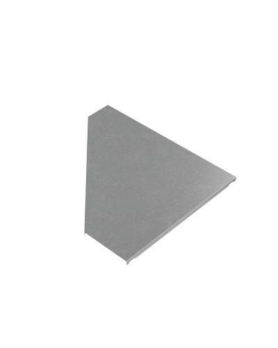 Крышка переходника левого 150-500 мм ПЛЮС HD КМ-Профиль (KPDplus150-500-L HD) в Хабаровске Аксессуары для лотков Pintop.ru