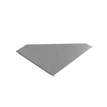 Крышка переходника левого 150-600 мм "ПЛЮС" INOX304 КМ-Профиль (KPDplus150-600-L INOX304)