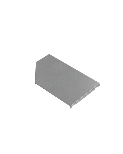 Крышка переходника левого 200-300 мм ПЛЮС КМ-Профиль (KPDplus200-300-L) в Хабаровске Аксессуары для лотков Pintop.ru