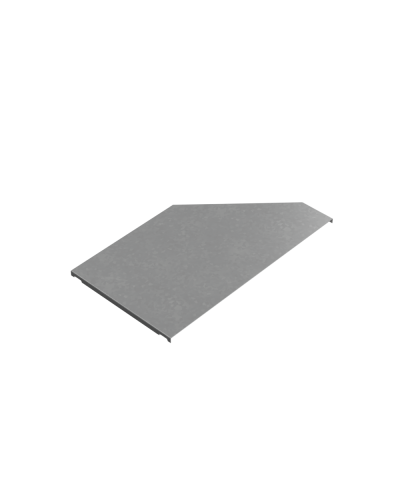 Крышка переходника левого 300-500 мм ПЛЮС HD КМ-Профиль (KPDplus300-500-L HD) в Хабаровске Аксессуары для лотков Pintop.ru