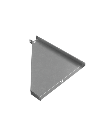 Переходник правый 50х100-600 мм ПЛЮС HD КМ-Профиль (PDplus50-100-600-R HD) в Хабаровске Аксессуары для лотков Pintop.ru