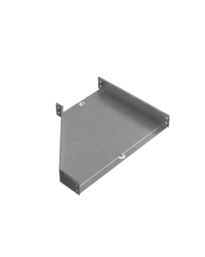 Переходник правый 80х300-600 мм ПЛЮC INOX304 КМ-Профиль (PDplus80-300-600-R INOX304) в Хабаровске Аксессуары для лотков Pintop.ru