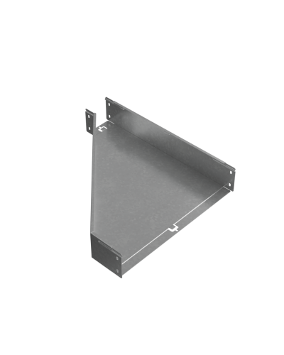 Переходник правый 100х100-500 мм ПЛЮС HD КМ-Профиль (PDplus100-100-500-R HD) в Хабаровске Аксессуары для лотков Pintop.ru