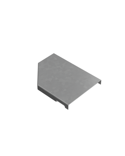 Крышка переходника правого 50-100 мм ПЛЮС КМ-Профиль (KPDplus50-100-R) в Хабаровске Аксессуары для лотков Pintop.ru