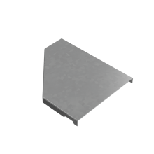 Крышка переходника правого 50-150 мм "ПЛЮС" INOX304 КМ-Профиль (KPDplus50-150-R INOX304)