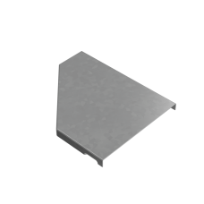 Крышка переходника правого 50-150 мм "ПЛЮС" INOX304 КМ-Профиль (KPDplus50-150-R INOX304)