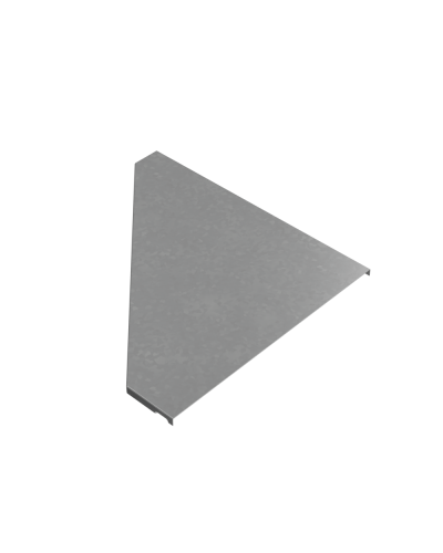 Крышка переходника правого 50-400 мм ПЛЮС HD КМ-Профиль (KPDplus50-400-R HD) в Хабаровске Аксессуары для лотков Pintop.ru