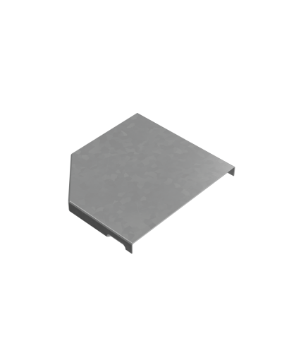 Крышка переходника правого 100-150 мм ПЛЮС HD85 КМ-профиль (KPDplus100-150-R HD85) в Хабаровске Аксессуары для лотков Pintop.ru