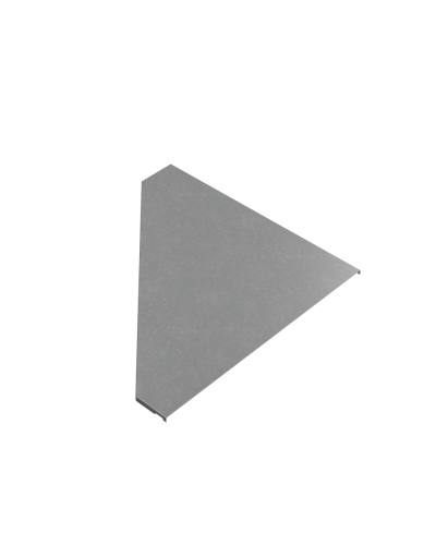 Крышка переходника правого 100-600 мм ПЛЮС HD85 КМ-профиль (KPDplus100-600-R HD85) в Хабаровске Аксессуары для лотков Pintop.ru