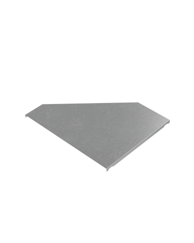 Крышка переходника правого 150-400 мм ПЛЮС INOX304 КМ-Профиль (KPDplus150-400-R INOX304) в Хабаровске Аксессуары для лотков Pintop.ru