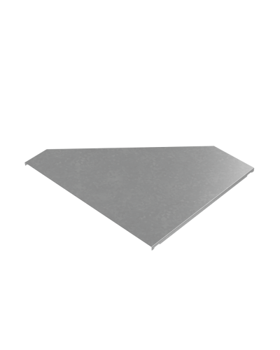 Крышка переходника правого 150-500 мм ПЛЮС INOX304 КМ-Профиль (KPDplus150-500-R INOX304) в Хабаровске Аксессуары для лотков Pintop.ru