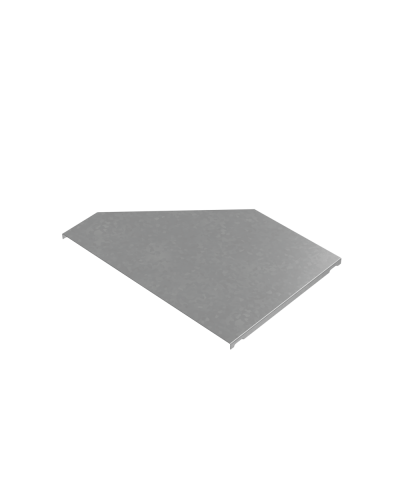 Крышка переходника правого 200-400 мм ПЛЮС INOX304 КМ-Профиль (KPDplus200-400-R INOX304) в Хабаровске Аксессуары для лотков Pintop.ru