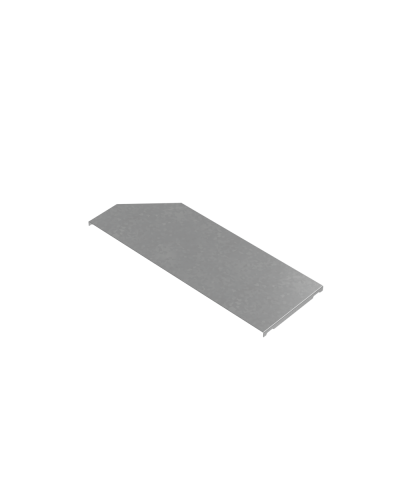 Крышка переходника правого 400-500 мм ПЛЮС INOX304 КМ-Профиль (KPDplus400-500-R INOX304) в Хабаровске Аксессуары для лотков Pintop.ru