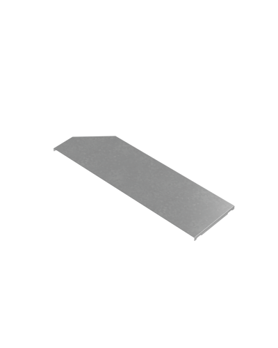 Крышка переходника правого 500-600 мм ПЛЮС INOX304 КМ-Профиль (KPDplus500-600-R INOX304) в Хабаровске Аксессуары для лотков Pintop.ru