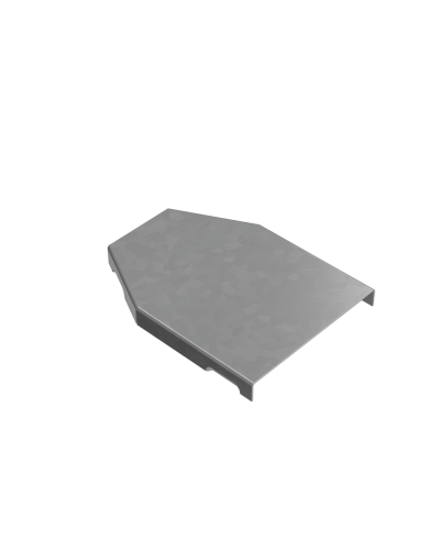 Крышка переходника центрального 50-100 мм ПЛЮС КМ-Профиль (KPDplus50-100-C) в Хабаровске Аксессуары для лотков Pintop.ru