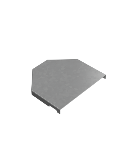 Крышка переходника центрального 50-150 мм ПЛЮС INOX304 КМ-Профиль (KPDplus50-150-C INOX304) в Хабаровске Аксессуары для лотков Pintop.ru