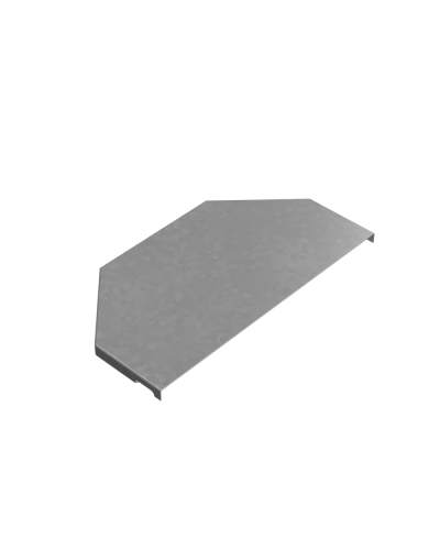 Крышка переходника центрального 150-300 мм ПЛЮС INOX304 КМ-Профиль (KPDplus150-300-C INOX304) в Хабаровске Аксессуары для лотков Pintop.ru