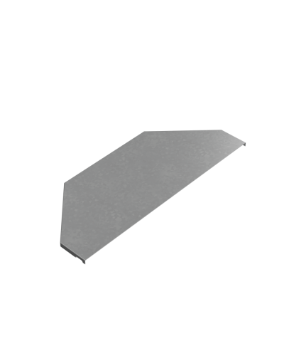 Крышка переходника центрального 300-600 мм ПЛЮС HD85 КМ-профиль (KPDplus300-600-C HD85) в Хабаровске Аксессуары для лотков Pintop.ru